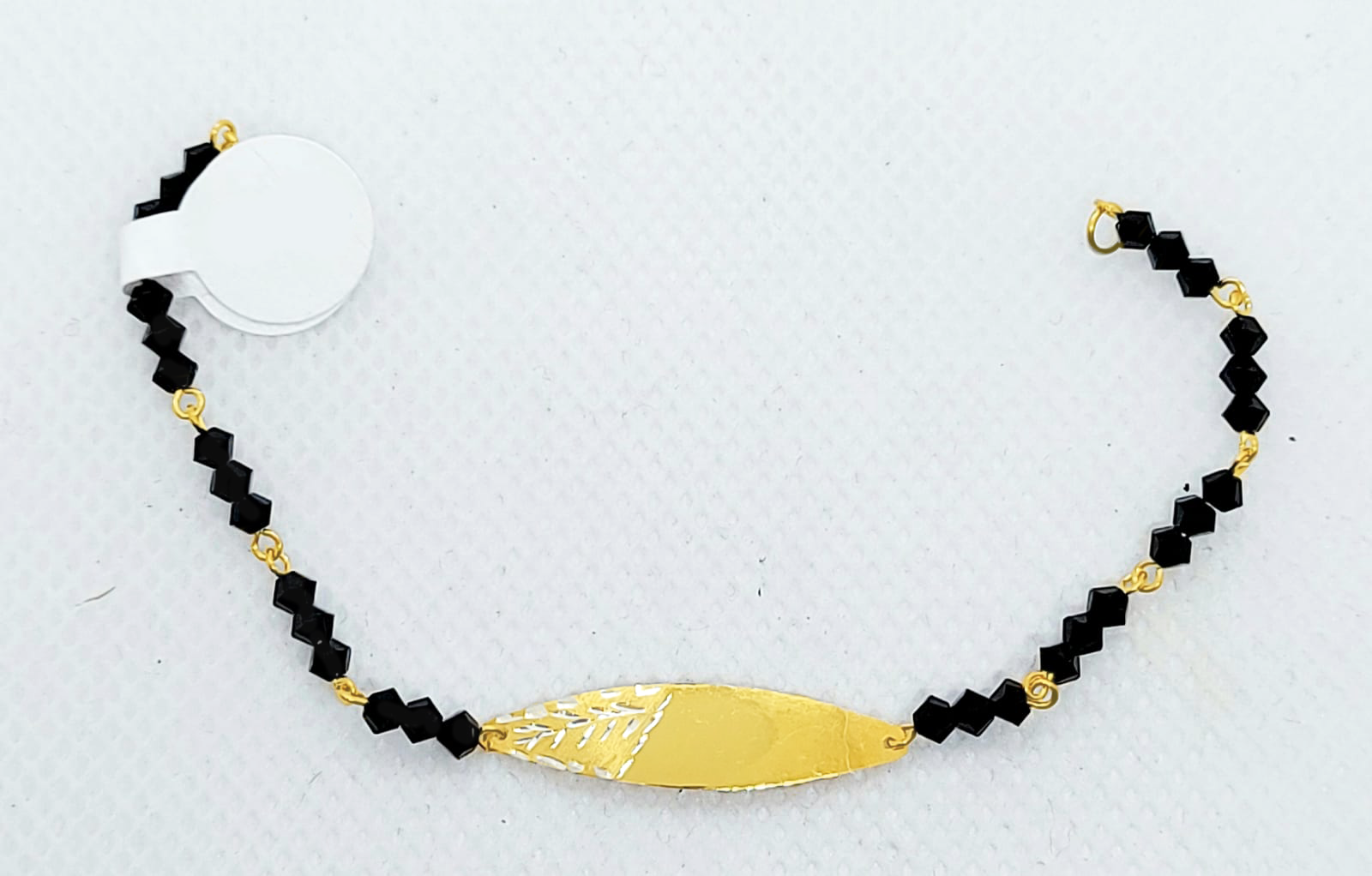 Gold Baby ID Jetbead